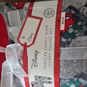 Disney Gray and Red Toddler Pajama Set